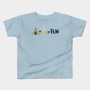 Tent + Smores = Fun Kids T-Shirt